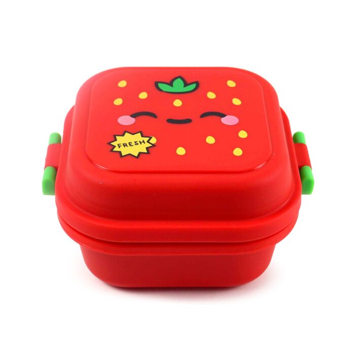 Elidi die Erdbeere Foodiemals Stapelbare Bento Lunchbox mit Clip