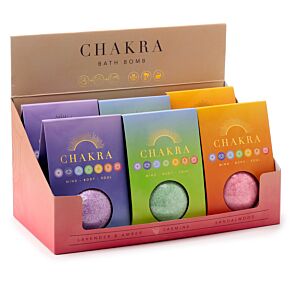 Chakra Badebombe in Geschenkverpackung