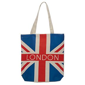 London britische Flagge Baumwolltasche mit Reißverschluss