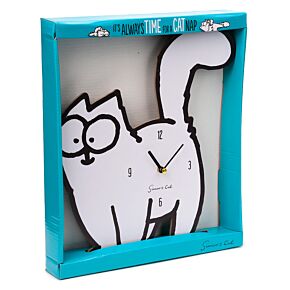 Simon's Cat katzenförmige Bilderuhr