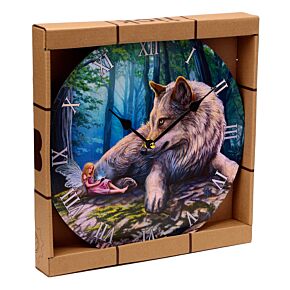 Lisa Parker Fairy Whispers Feen & Wolf Bilderuhr