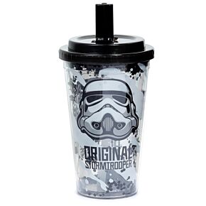 The Original Stormtrooper Becher mit Flip-Strohhalm & Deckel 500ml