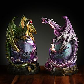 Dark Legends LED Geode Sockel Drachen-Ei