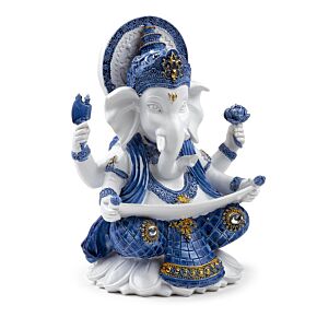 Weißer & Blauer Ganesh Wissen