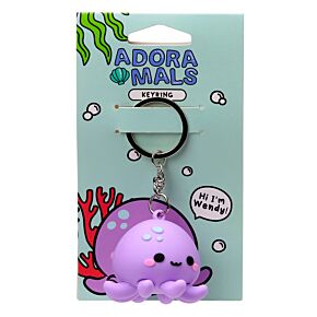 Wendy der Oktopus Adoramals 3D PVC Schlüsselanhänger