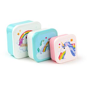 Enchanted Rainbow Regenbogen Einhorn Lunchboxen Brotdosen 3er Set S/M/L