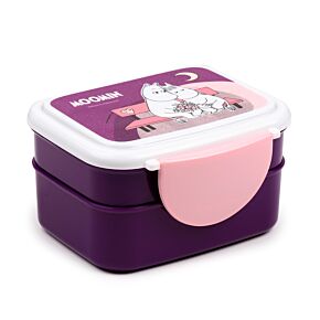 Moomin Clip-Verschluss Stapelbare Bento Lunch Box mit Besteck