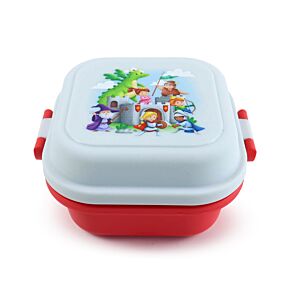 Ritter & Drachen Stapelbare Bento Lunchbox mit Clip