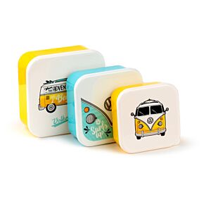 Surf Volkswagen VW T1 Bulli Lunchboxen Brotdosen 3er Set M/L/XL