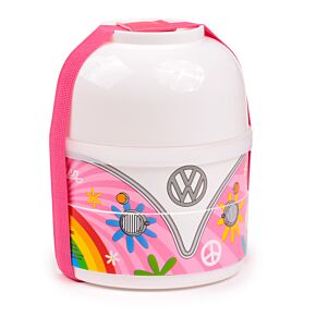 Volkswagen VW T1 Bulli Summer Runde Bento Box Lunchbox mit 3 Fächern