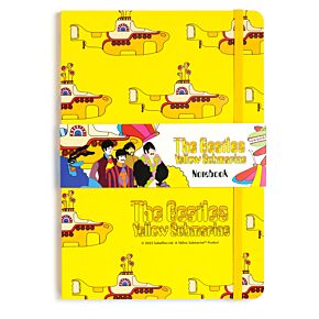 The Beatles Yellow Submarine liniertes A5-Notizbuch aus Recyclingpapier