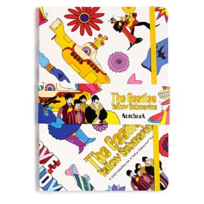 The Beatles Yellow Submarine liniertes A5-Notizbuch aus Recyclingpapier