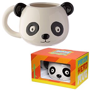 Adoramals Panda Kopf geformte Tasse aus Dolomit-Keramik