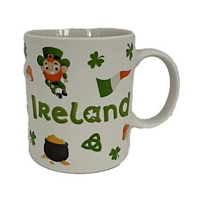 Glück Kleeblatt Irland Tasse aus Porzellan