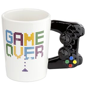 GAME OVER Gamecontroller geformter Henkel Tasse  