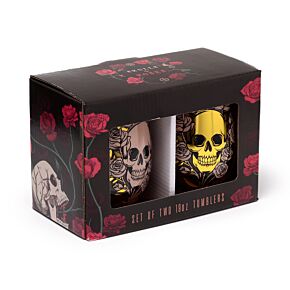 Skulls & Roses Trinkgläser 2-er Set