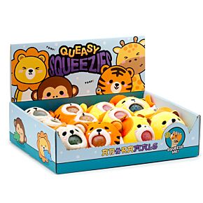 Queasy Squeezies Adoramals Zootiere Plüsch Quetschtiere Spielzeug (Affe/Tiger/Löwe/Giraffe)