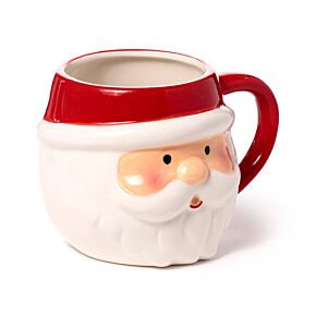 Weihnachten Weihnachtsmannkopf Tasse aus Keramik