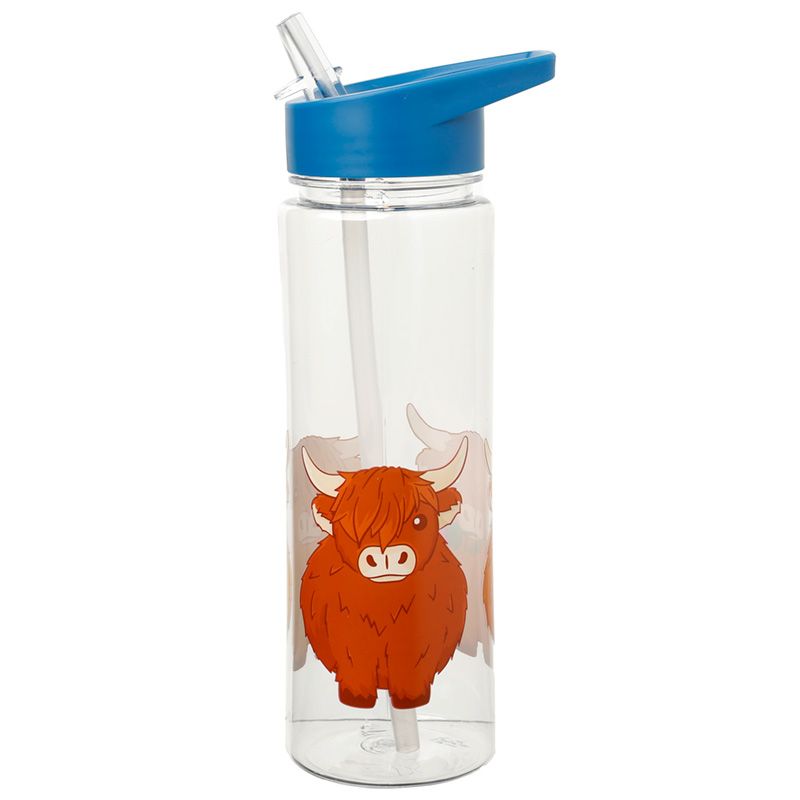 Wiederverwendbare 550ml Wasserflasche Aus Plastik Highland Coo Kuh