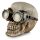 Steam Punk Totenkopf Ornament mit Schutzbrille