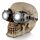 Steam Punk Totenkopf Ornament mit Schutzbrille