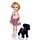 Sally Dress Up Puppe mit Hund und Zubehör